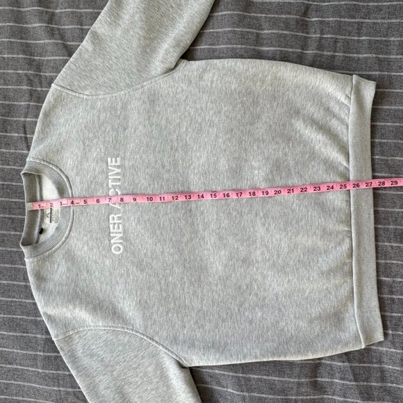 Oner Active Classic Lounge Oversized Crew Neck Sweatshirt | Silver Marl - Medium - Picture 7 of 11